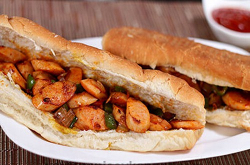ساندویچ هندی نان معمولی