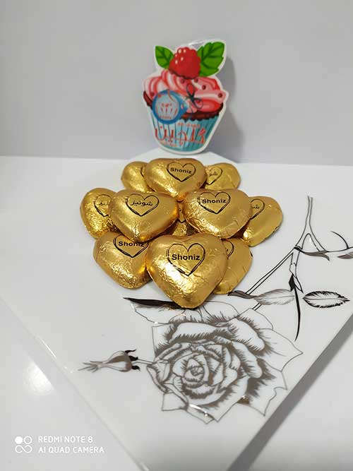 شکلات شونیز قلب طلایی شرین (۱۰۰گرمی)